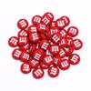 20pcs/lot Acrylic Cartoon m Bean Beads Color Handmade Spacer Charm Bead for Jewelry Making DIY Bracelet  Decoration Accessories