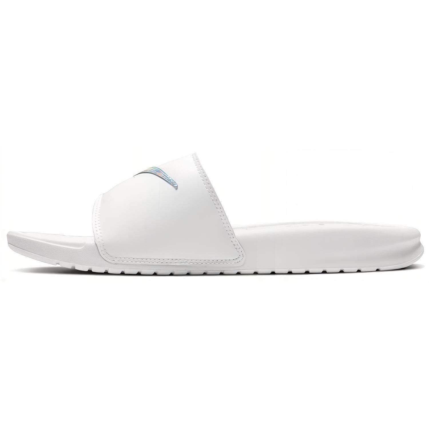 (WMNS) Nike Benassi JDI Slide  White Iridescent  Women s DA2544-100 EU 38