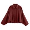 Dames Casual Lange Mouw Ritssluiting Jas Vleermuismouw Relaxte Pasvorm Lichtgewicht Bomberstijl Bovenkleding