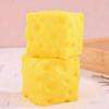Cheese Stress Ball Sensory Slow Rebound Cheese Cube Soft Novelty Rebounding Toy for Kids Adults Students Workers Home School