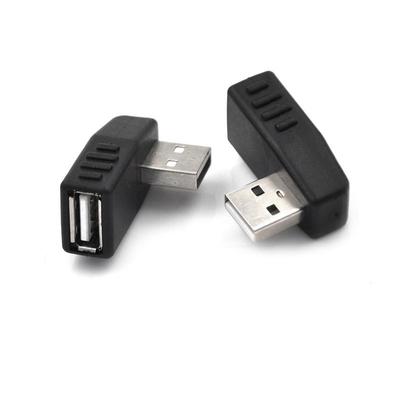 Praktischer Mehrfach-USB-Adapter 2.0, männlich zu weiblich, 90-Grad-Winkel-Verlängerungskabel, rechtwinkliger Konvertierungsstecker