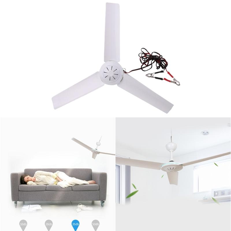 DC12V Low-voltage Ceiling Hanging Fan Household Camping Electrical Fan,Ceiling Canopy Fan for Camping Tent
