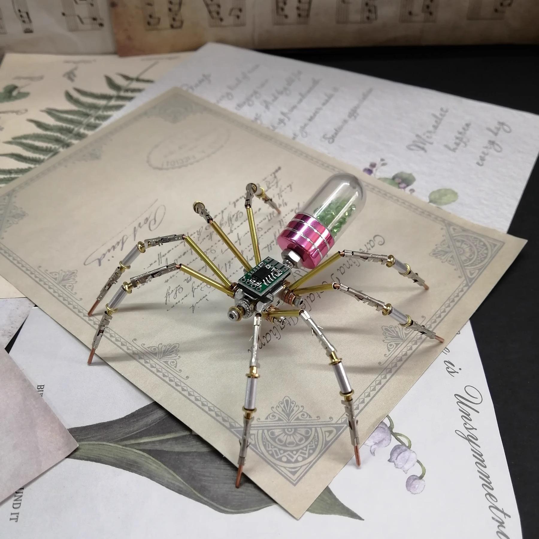 

Steampunk Mechanical Watch Core Spider Model Handmade Diy Creative Present 3D Precision Three-Dimensional Game Ornament
