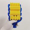 4pcs Set Plastic Handle Yellow Sponge Push Learning Student Drawing Tools Art Supplies Paint Brush Roller Graffiti Sponge Brush