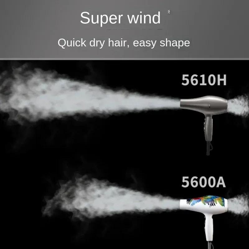 Professional Hair Dryer Hai Negative Ionsr Salon/Barber 2400W High Power Wind Large Wind Blow Dryer 3 Gears Styling Tools