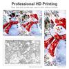 Frame Snowman Painting By Numbers For Adults Kits Wall Art Picture Acrylic Paint On Numbers For Home Decoration Christmas Gift 40x50cm