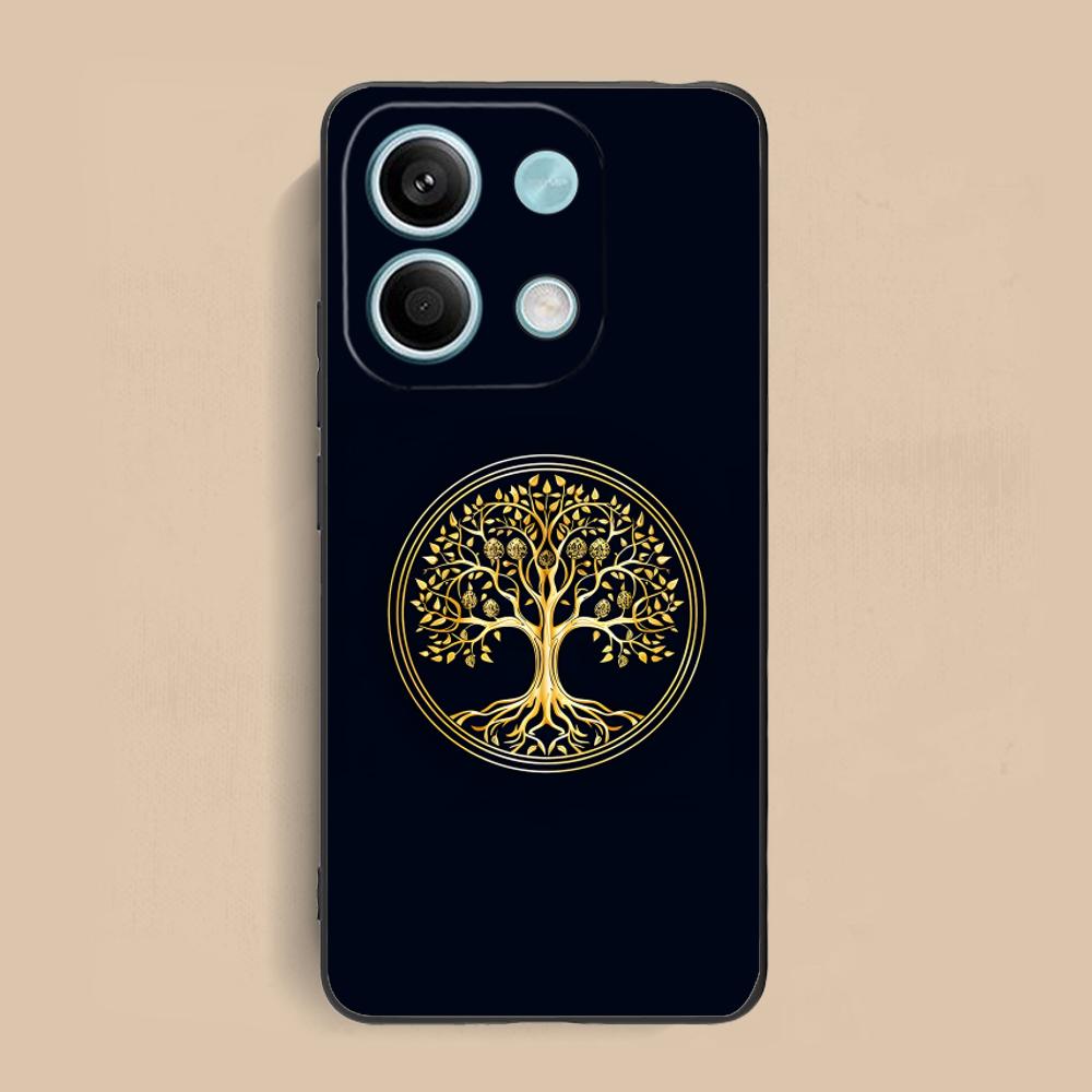World Life Tree Mobile Phone Case for Xiaomi Redmi Note 14 13 12 11 S Pro Plus 4G 5G Colorful Printing Cover Pretty Luxury Cover