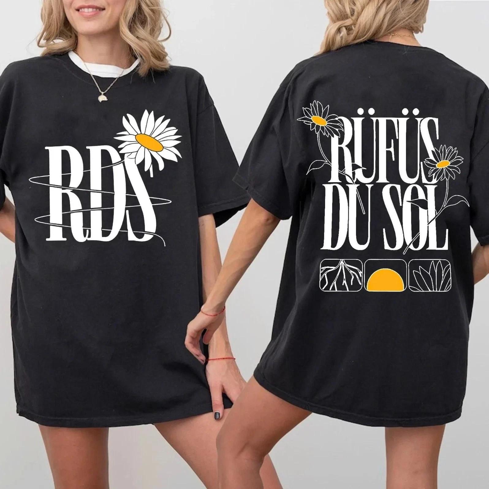 Rufus Du Sol Inhale Exhale Tour 2025 Shirt, Floral Graphic Tee L361 L