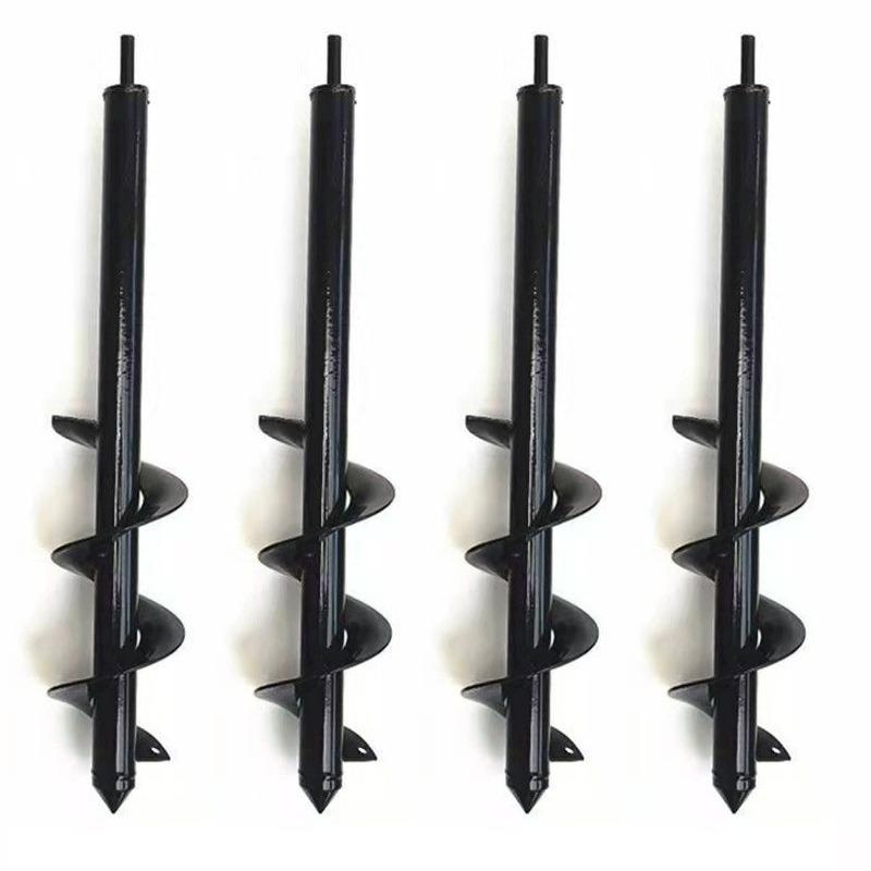 4/5cm Garden Auger Spiral Drill Bit Spiral Hole Digger Ground Drill Earth Accessories Seed Planting Flower Planter Planting Tool