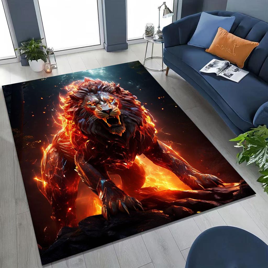 27 Style Wild Animal Lion Beast Cartoon Rug for Bedroom Living Room Sofa Home Doormat Decor, Large Kid Play Non-slip Floor Mat