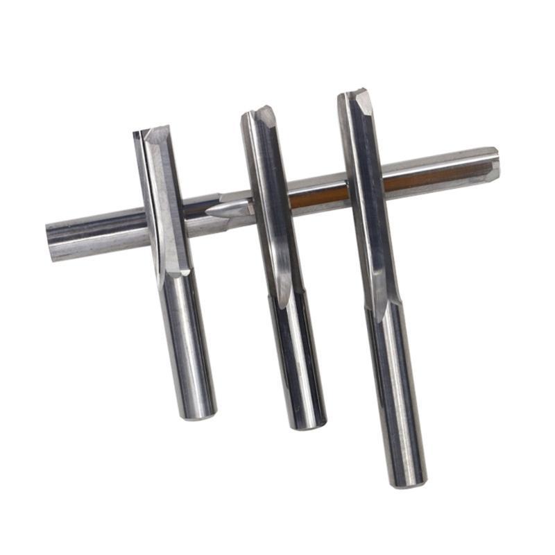 2 Flute Straight Slot Milling Cutter 6mm Shank Router Bits for Wood PVC