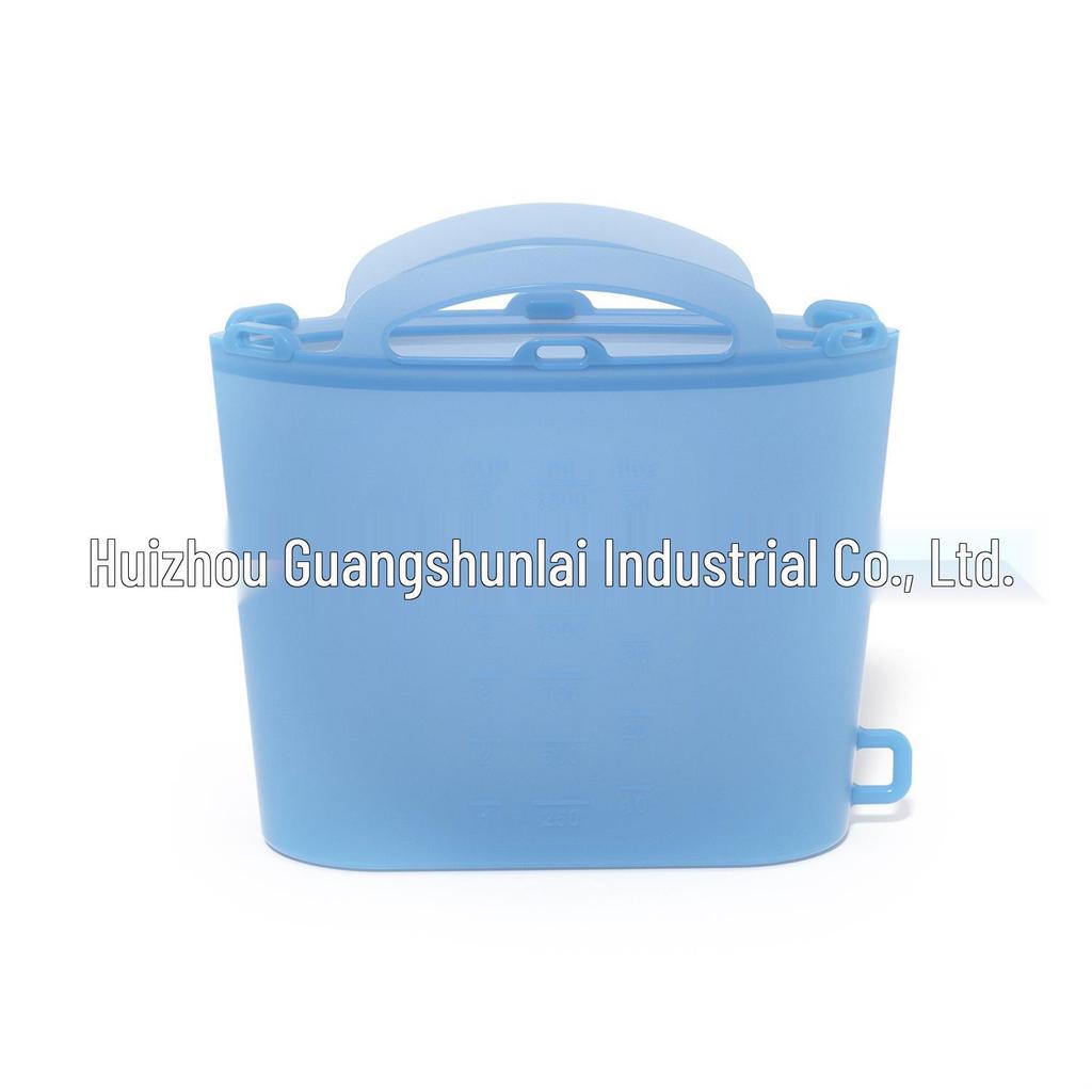 Silicone Ice Cube Tray with Lid: 4-Grid Frozen Soup & Food Storage Box