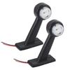 2Pcs 12 LED 10V‑30V Elbow Side Marker Indicator Light Lamp Side Marked Lamp for Car Truck (X1)