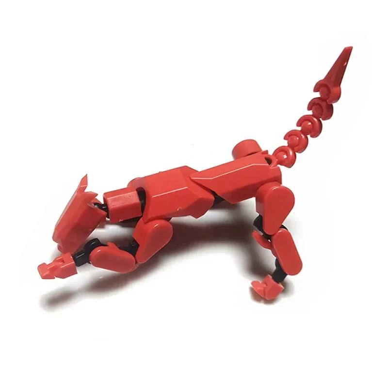 Multi-Jointed Movable Shapeshift Robot 3D Printed Mannequin Character and Dog Figures Toys Parent-children Game For Kids Gifts