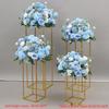 Simulated Silk Floral Arrangement: Round Flower Ball for Aisle, Table, or Wedding Stage Decoration.
