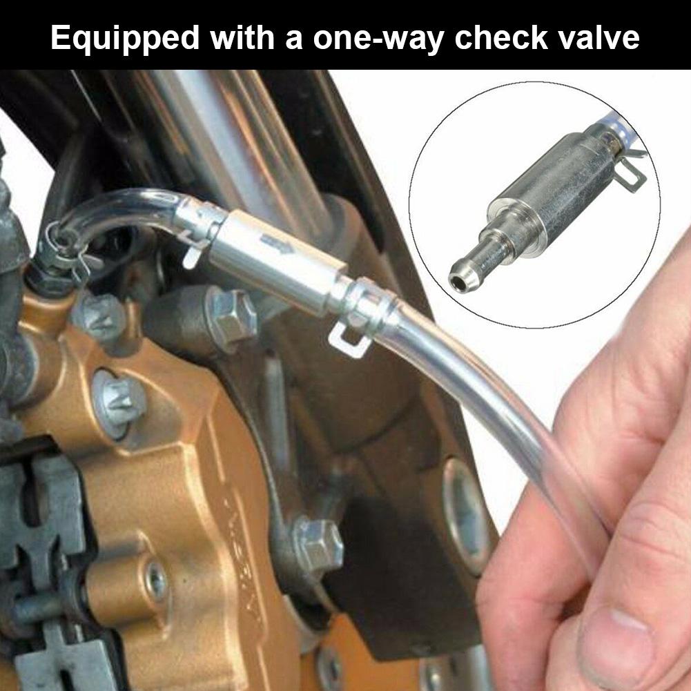 Motorcycle Car Clutch Brake Bleeder Kit One Way Check Valve Tube Bleeding Tool Kit for Motorcycle Clutch