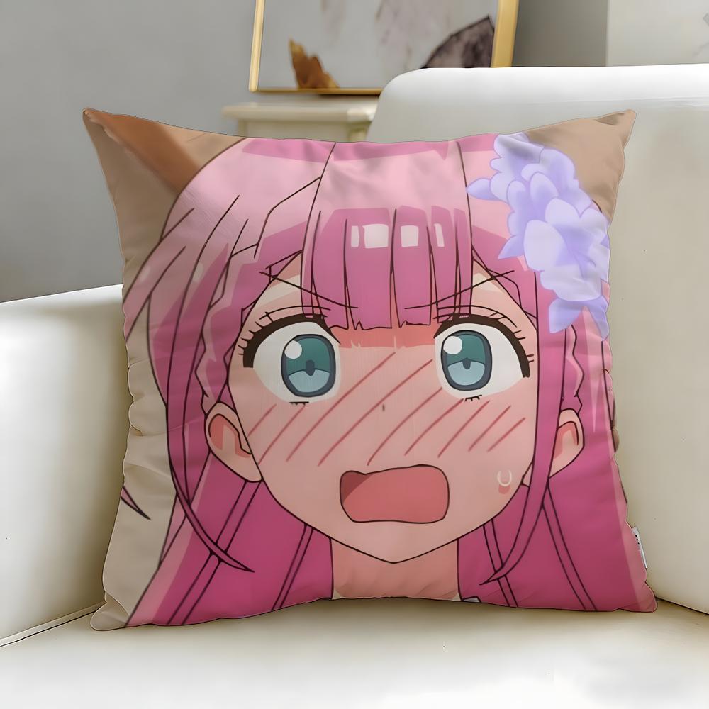 Harem Anime We Never Learn Cushion Cover Soft & Easy-Wash Pillow Case – Versatile For Couch, Bed, Travel And Office