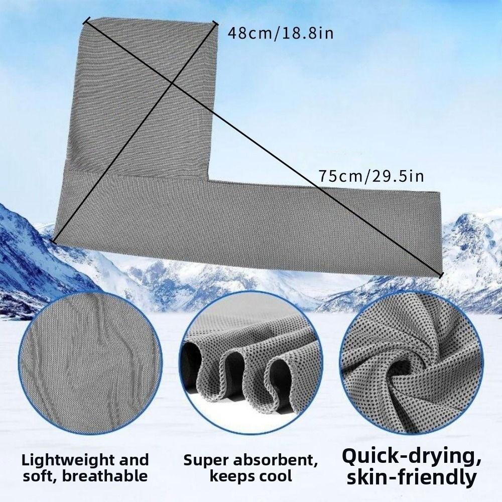 Hooded Cooling Hoodie Towel Lightweight Cooling Neck Wrap for Sports Outdoor