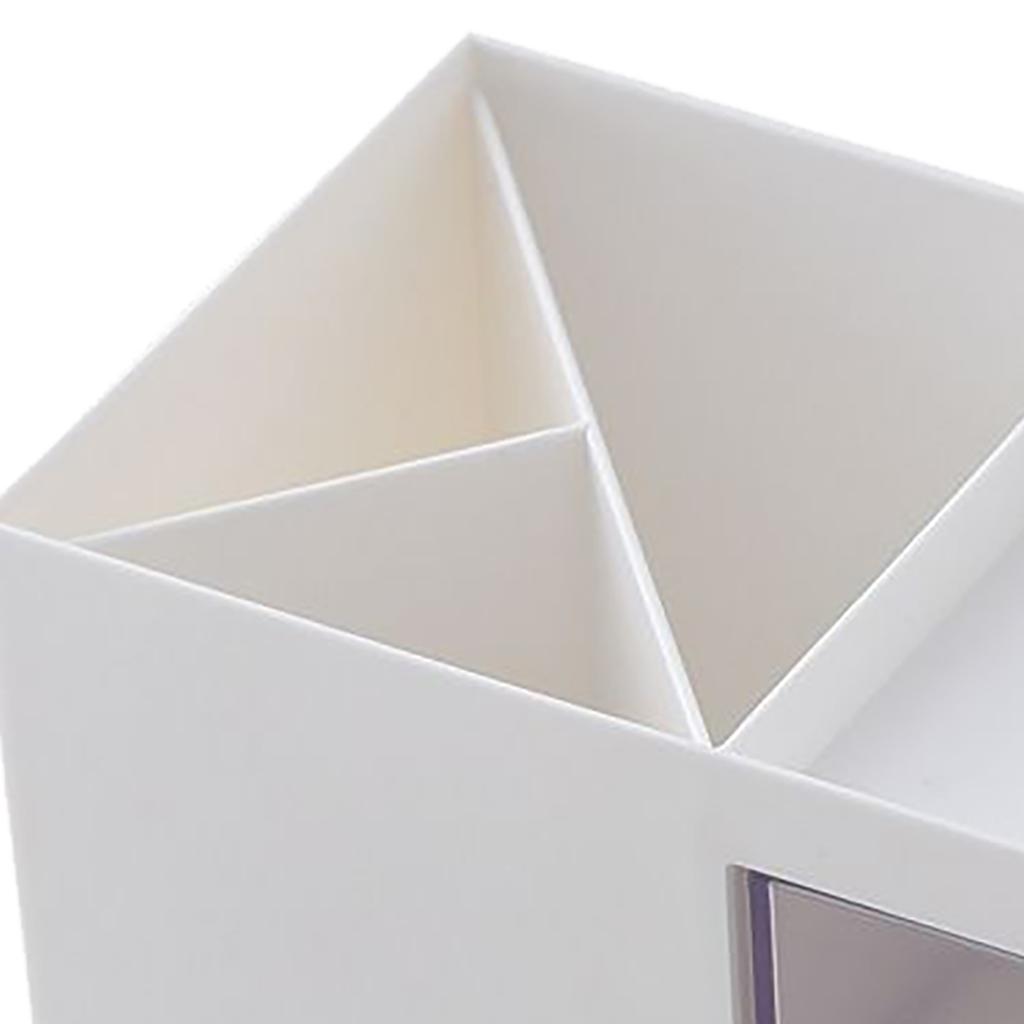 Desktop Storage Box Minimalism Style Multifunction Small Desk Organizer with Drawer for Bedroom