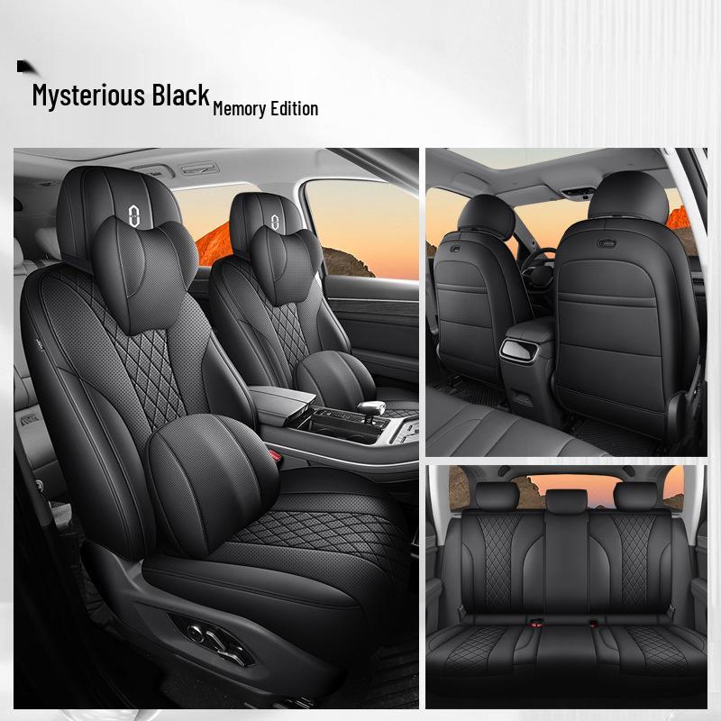 AITO M7 Car Seat Cover: Breathable, Perforated, Universal Fit for 5/6 Seats - All Seasons