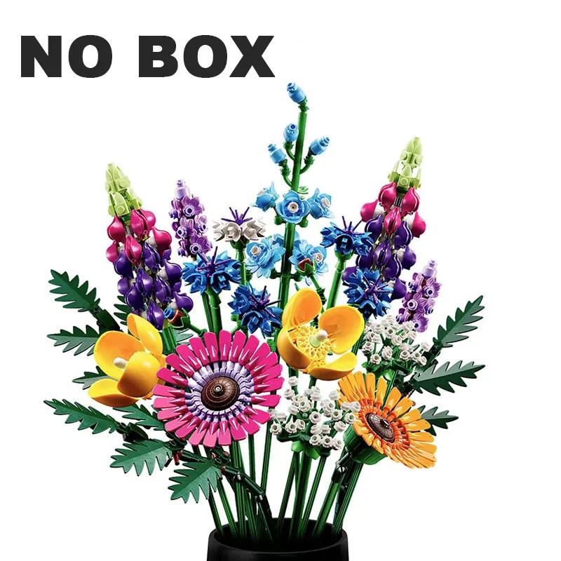 

Creative 939pcs Romantic Wildflower Bouquet Flower Home Decoration Building Block Toys Valentine s Day Gift for Girlfriend