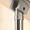 Steel Pole Top Mount Slanted Socket Dance Rectangular Base Plate