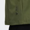 adidas Tech Long Hooded Jacket Fleece Lined Windbreaker Casual Outdoor Outerwear Women Military Green GP0632