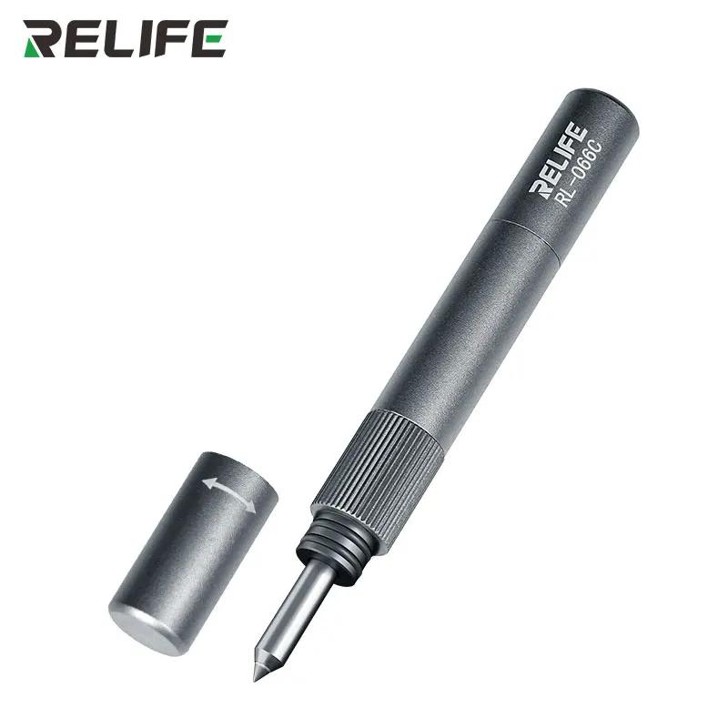 

RELIFE RL-066C Glass Back Cover Breaking Pen Suit for IP8-16PM/HW P/Mate Non-slip Tungsten Steel Camera Lens Blasting Tool