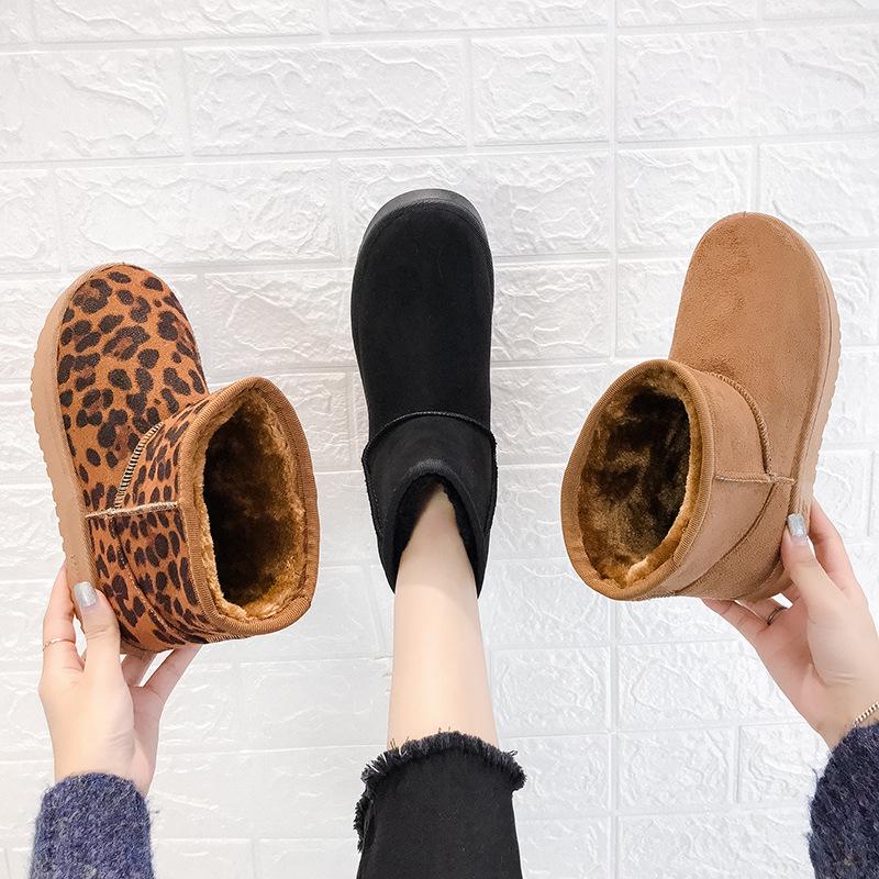 Women's Large Size 2025 Flat Heel Snow Boots - Autumn/Winter Warm Velvet Cotton Shoes