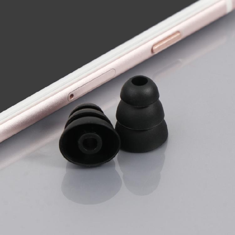 Triple Flange Ear Tips Earbuds Silicone Pads For In Ear Headphones In-Ear 4.0mm