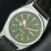 VINTAGE REFURBISHED SEIKO 5 AUTOMATIC 6309A JAPAN MENS GREEN WATCH A442870-1