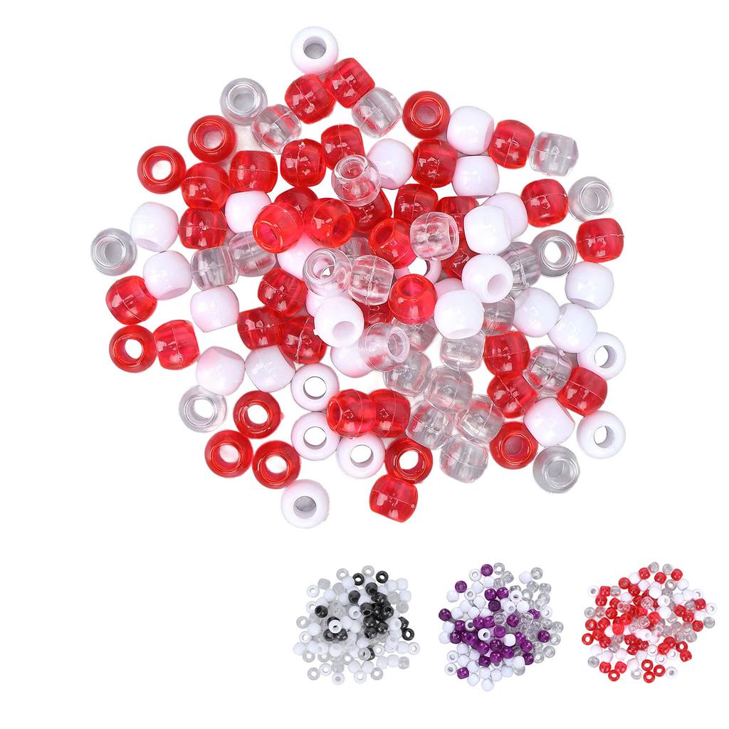 100pcs Hair Dreadlocks Beads Different Colors Hair Braiding Beads for Hair Beard Decoration Accessor