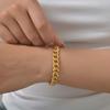 3/7/9MM Stainless Steel Chain Bracelet for Women,Gold Plated Four-sided Polishing Bracelets,Minimalist Jewelry Gifts