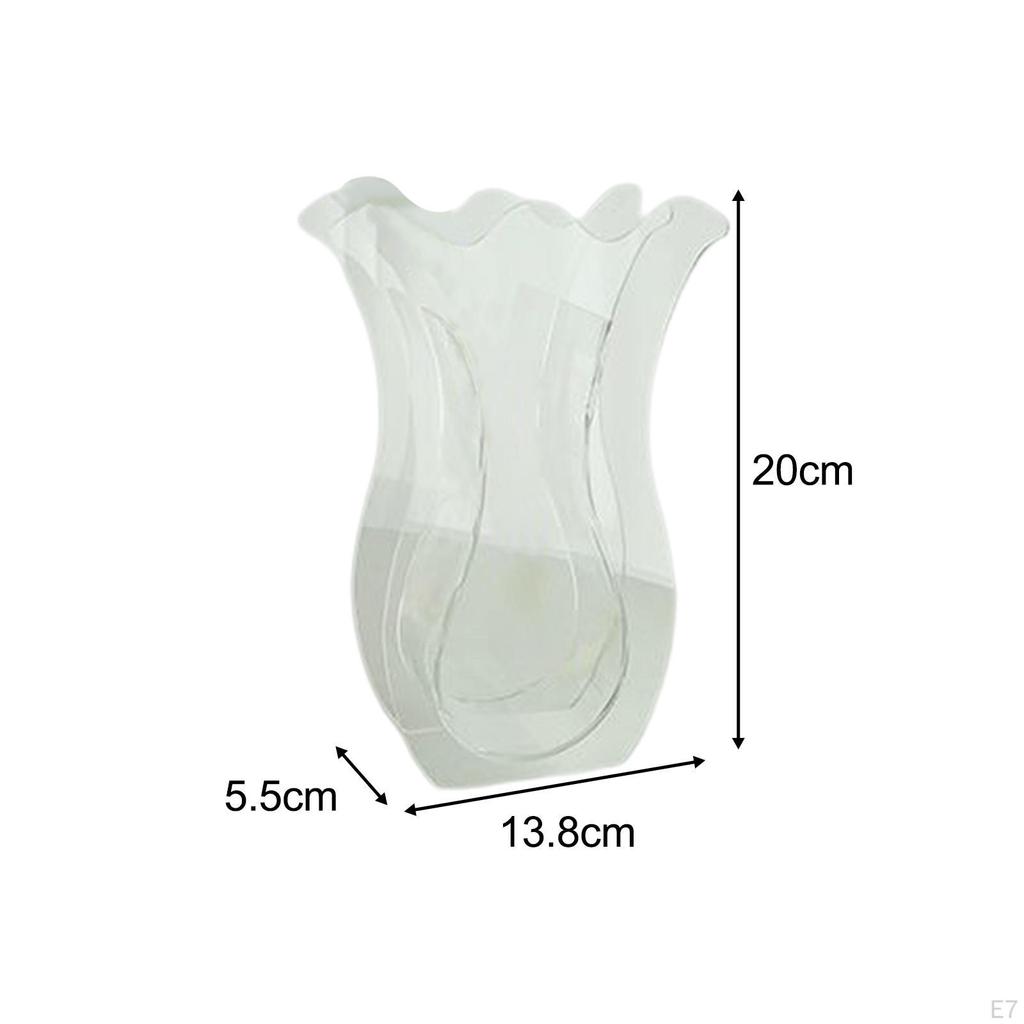 Acrylic Flower Vase Decorative Art Vases Nordic Table Centerpieces Flowers Holder for Living Room