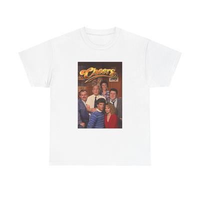 Cheers T-Shirt Retro TV-Serie Boston Bar Komödie Unisex Schwerer Baumwoll-Tee Unisex T-Shirt