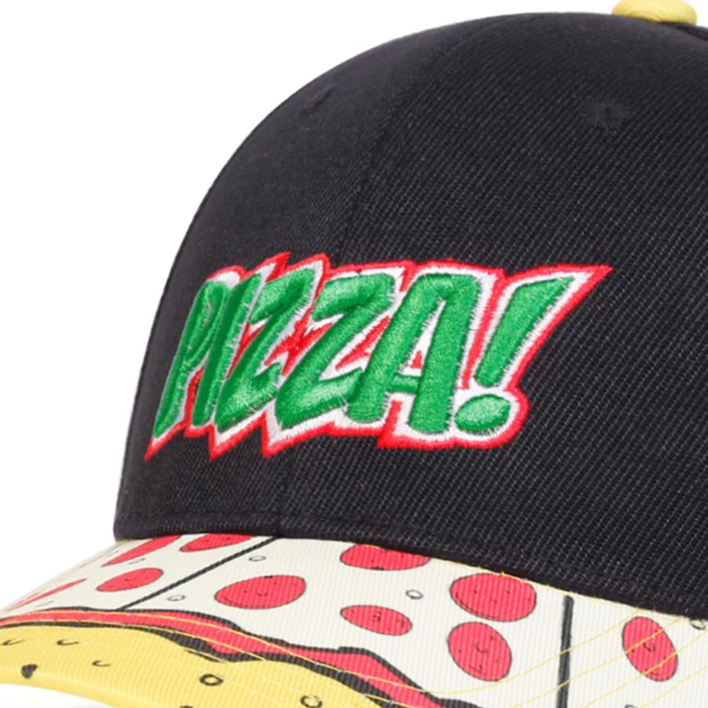 Unisex PIZZA Letter Embroidery Baseball Caps Outdoor Adjustable Spring and Autumn Casual Sunscreen Hat