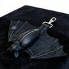 Zipper Halloween Bat Pendant Coin Purse Leather Bat Keychain  Backpack Accessory