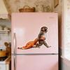 Monkey Holding Plush Toy Decal Funny Creative DIY Vinyl Stickers Waterproof Decal for Laptop Bumper Bike Skateboard Phone