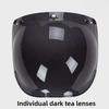 Japanese Three-Button Bubble Lens Motorcycle Helmet