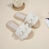 Cotton Thread Handwoven Tassel Ladies Summer Flat Slippers With Non Slip Sole For Casual Wear