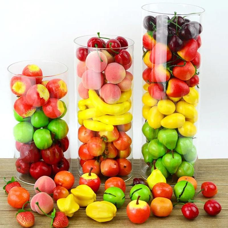 20PCS/Set Simulated Strawberry Miniature Fake Mini Foam Model DIY Handicraft Window Layout Display Material Photography Prop ZYF
