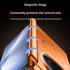 For Vivo X Fold 5 Case Premium Electroplating Central Axis Hinge Protection Magnetic Wireless Charging Hard Back Cover Shell