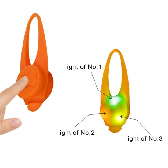 Necklace Flashing Glow Safety Accessories LED Light Blinking Safety Pendant for Dog