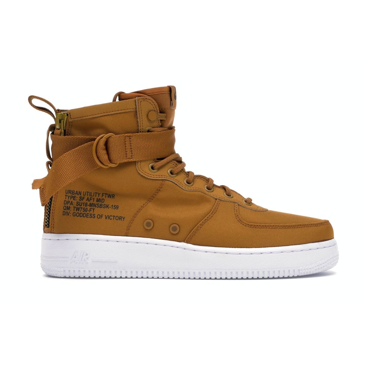 

Мужские кроссовки Nike SF Air Force 1 Mid Desert Ocher Brown Sequoia-White 917753-700