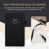 Lightweight 2027 Schedule Planner Notepad Portable To-do List Notebook  Office Use