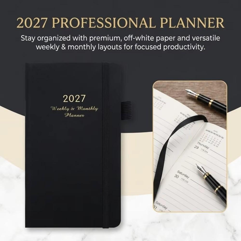 Lightweight 2027 Schedule Planner Notepad Portable To-do List Notebook Office Use