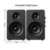 Sanyun SW208 Active Bluetooth Bookshelf Speakers 60W Carbon Fiber Speaker Unit DAC Dynamic 3D Surround Sound Computer PC Monitor Gaming Speakers 3"