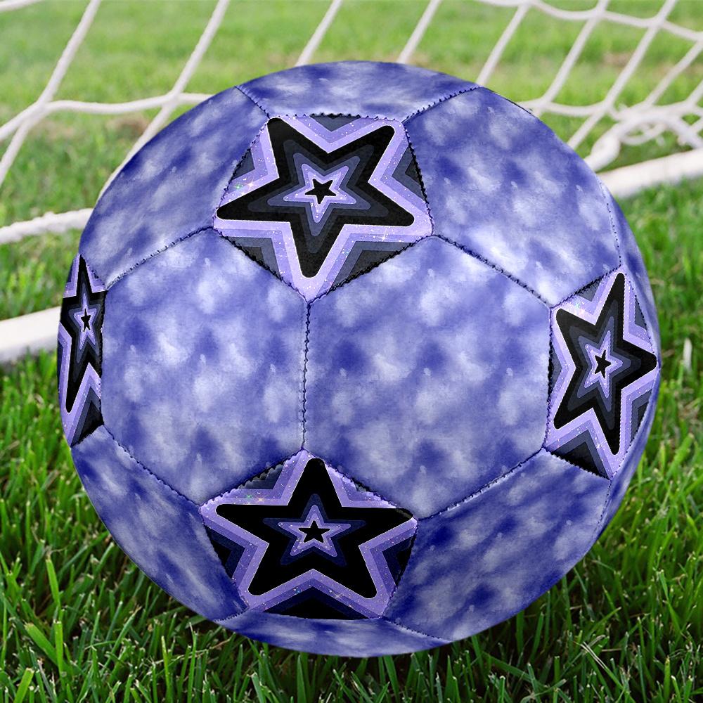 1PC Blue Sky Clouds Starry Kaleidoscope Soccer Ball Size 5 Football Machine Sewn Indoor/Outdoor Universal Football A29 Size 5
