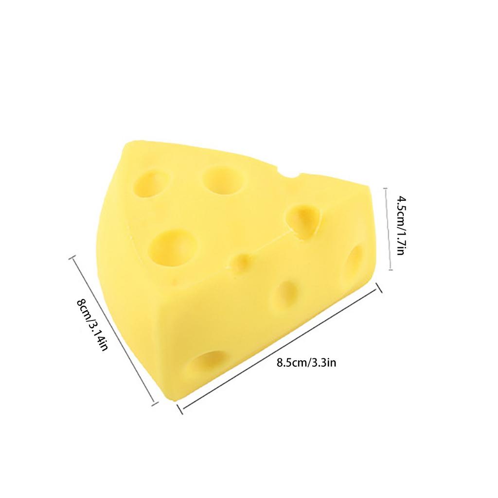 Simulation Cheese Squishy Toys Stress Relief Balls Decompression Slow Rebound Sensory Squeeze Toy For Kids Birthday Party Favors