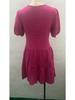 V Neck Solid Color Dress Slim Fit High Waist Dress Elegant Half Sleeve Dresses Causal Women Dress